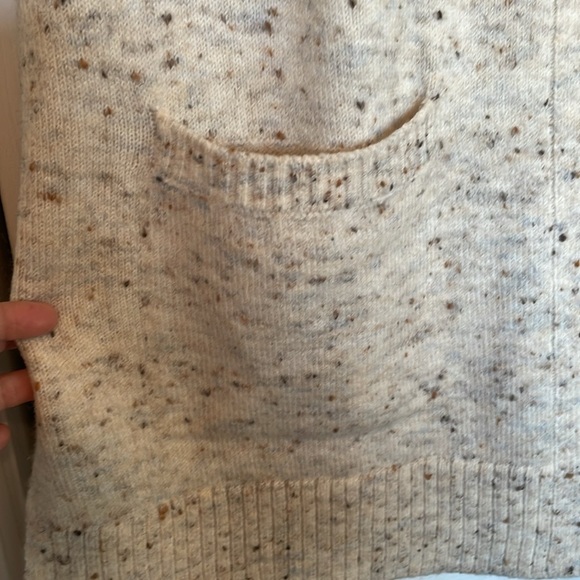 Women’s Peyton Primrose M open front long cardigan long oatmeal front pockets - Picture 6 of 9